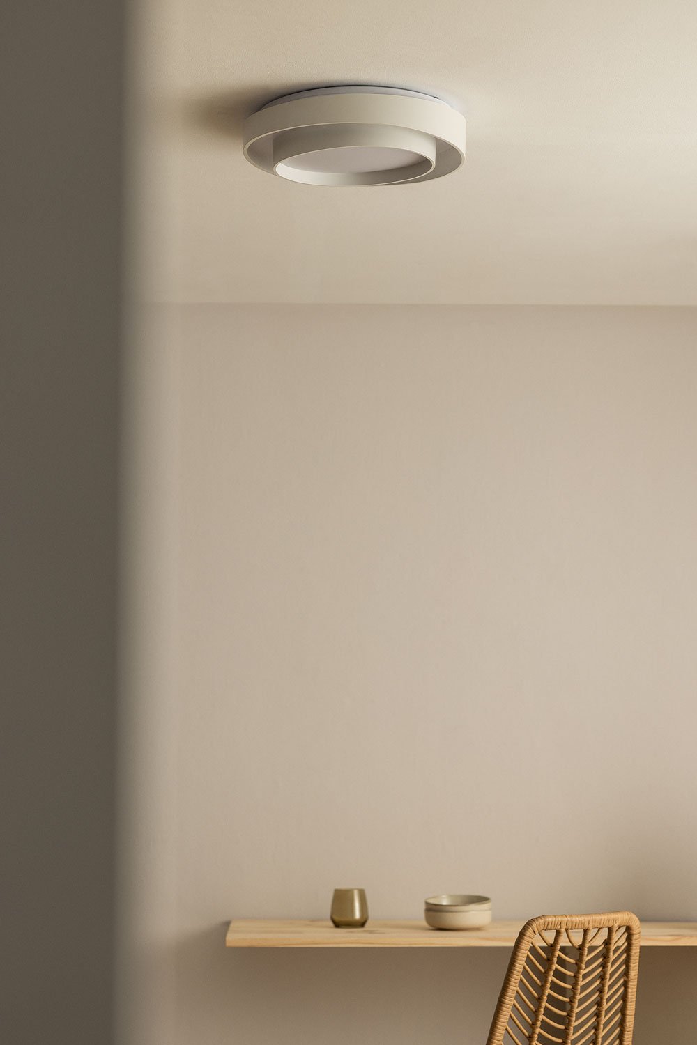 LED-plafondlamp in methacrylaat en metaal Siobam, galerij beeld 1