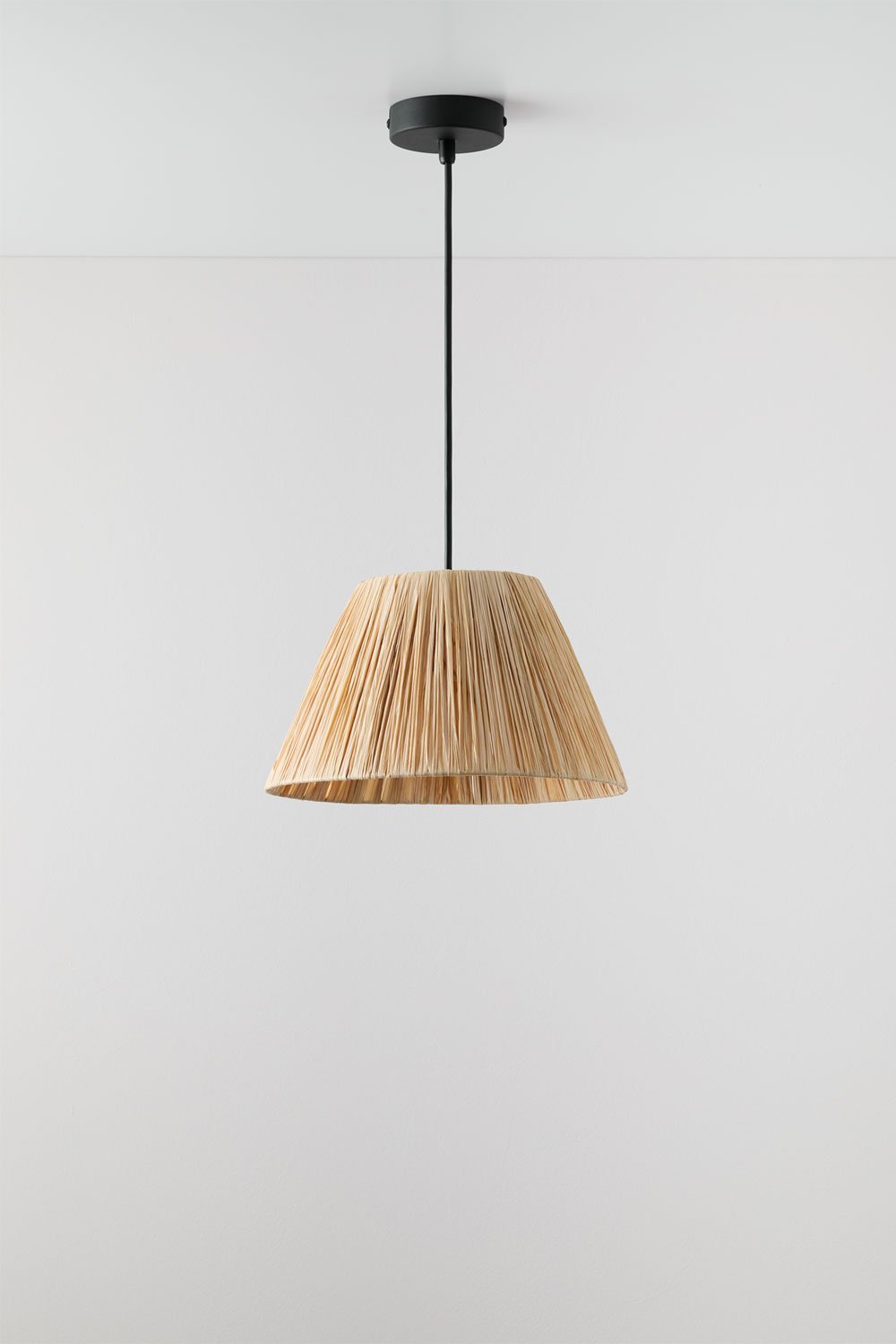 Aruel Raffia-plafondlamp, galerij beeld 1