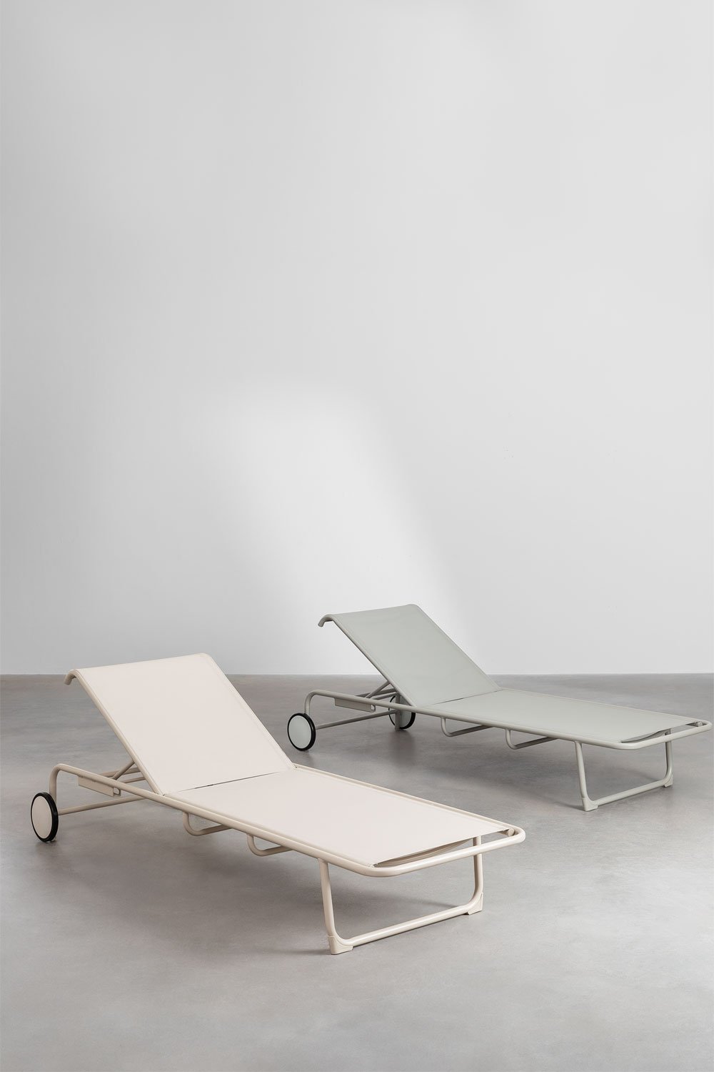 Set van 2 verstelbare aluminium ligstoelen Leyanis, galerij beeld 10