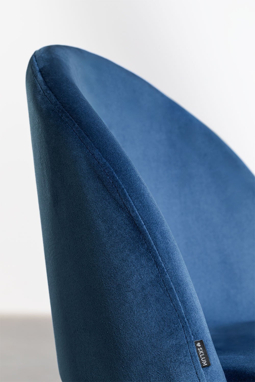 Set van 2 fluwelen eetkamerstoelen Kana, galerij beeld 5