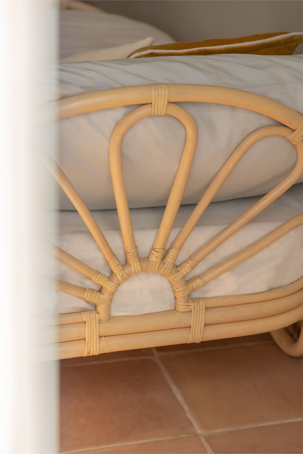 Rotan bed met Dahlia kindermatras , galerij beeld 3