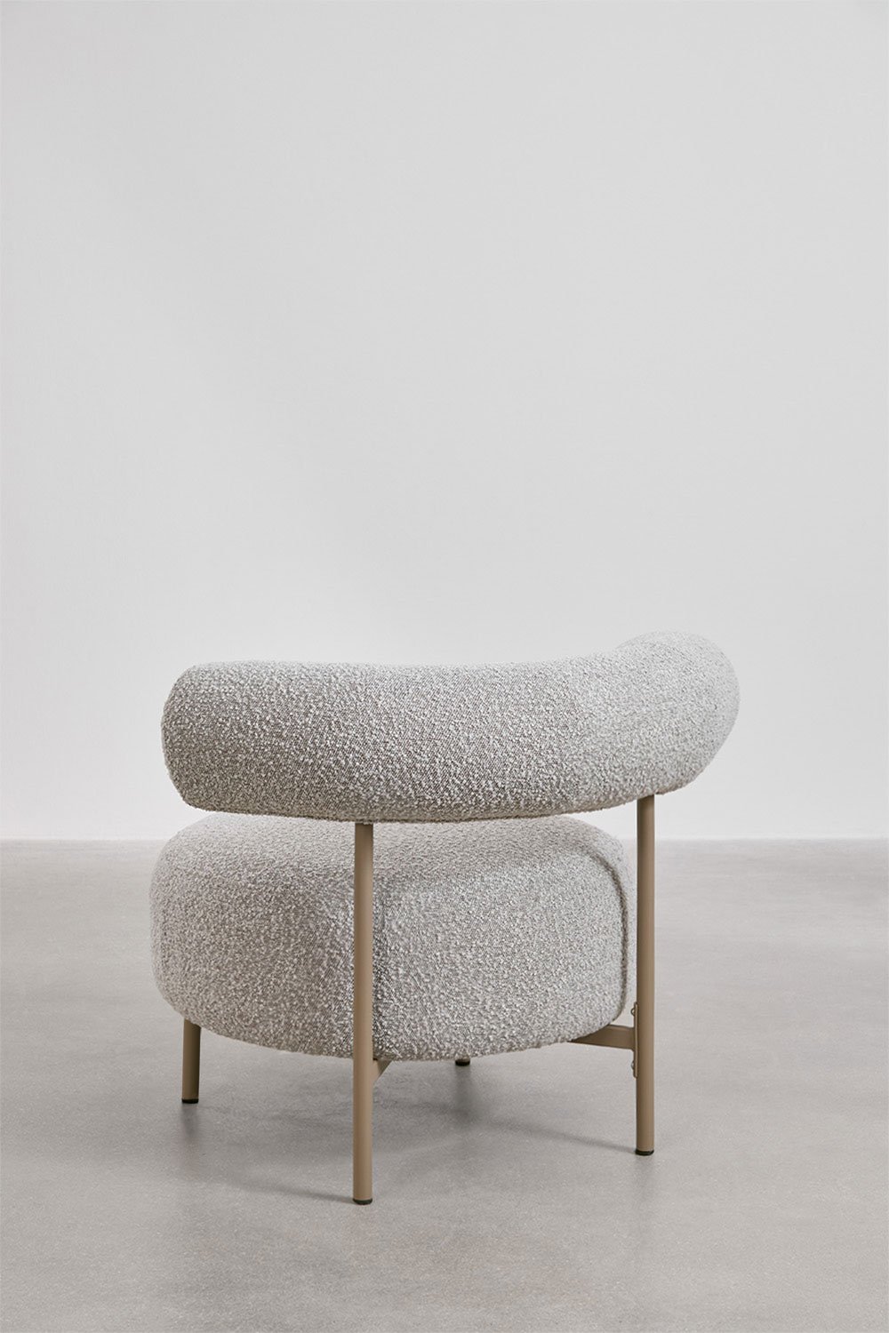 Pack van 2 fauteuils in bouclé-stof Arieta, galerij beeld 6