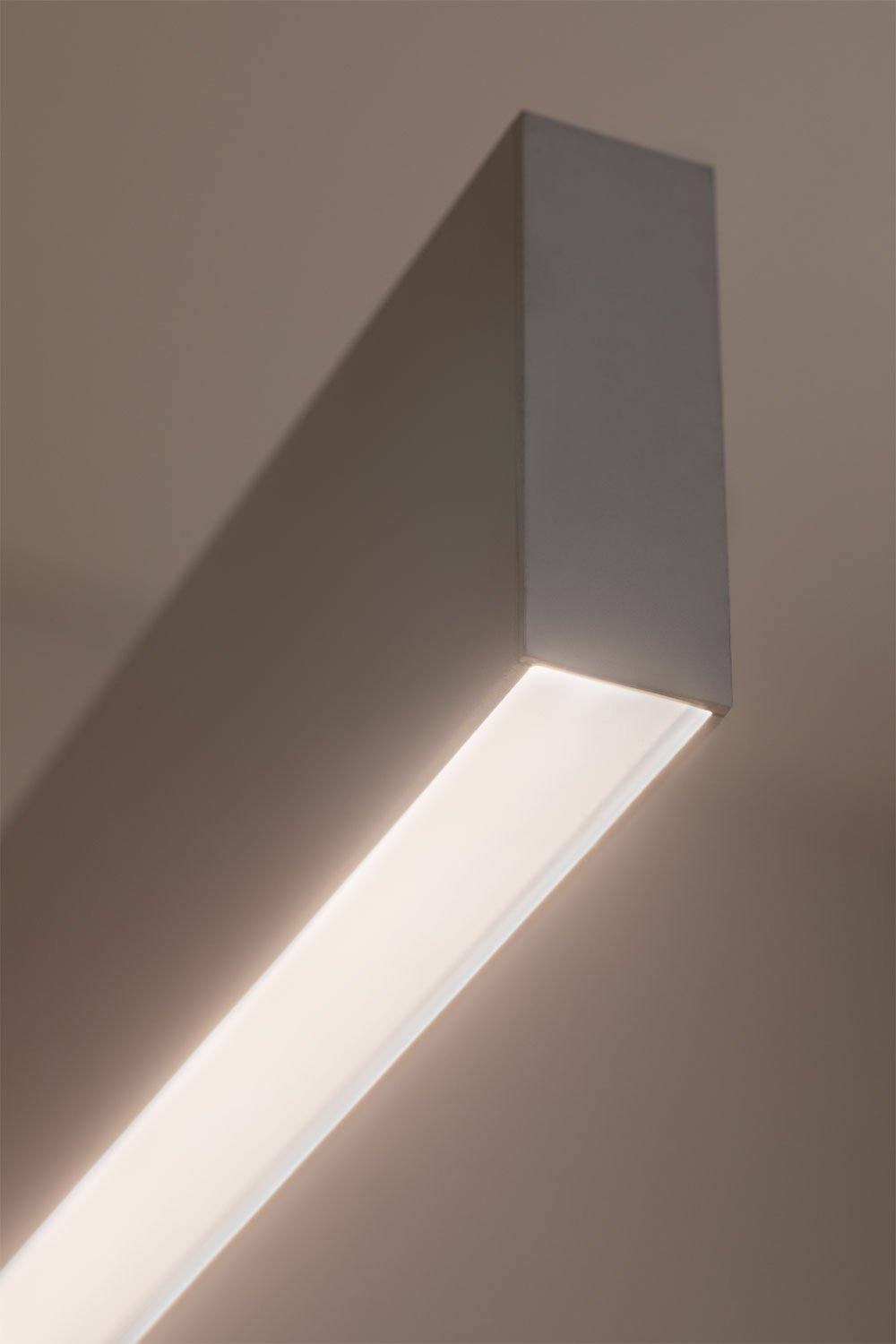 LED lineaire hanglamp 120 cm van aluminium Astley, galerij beeld 7