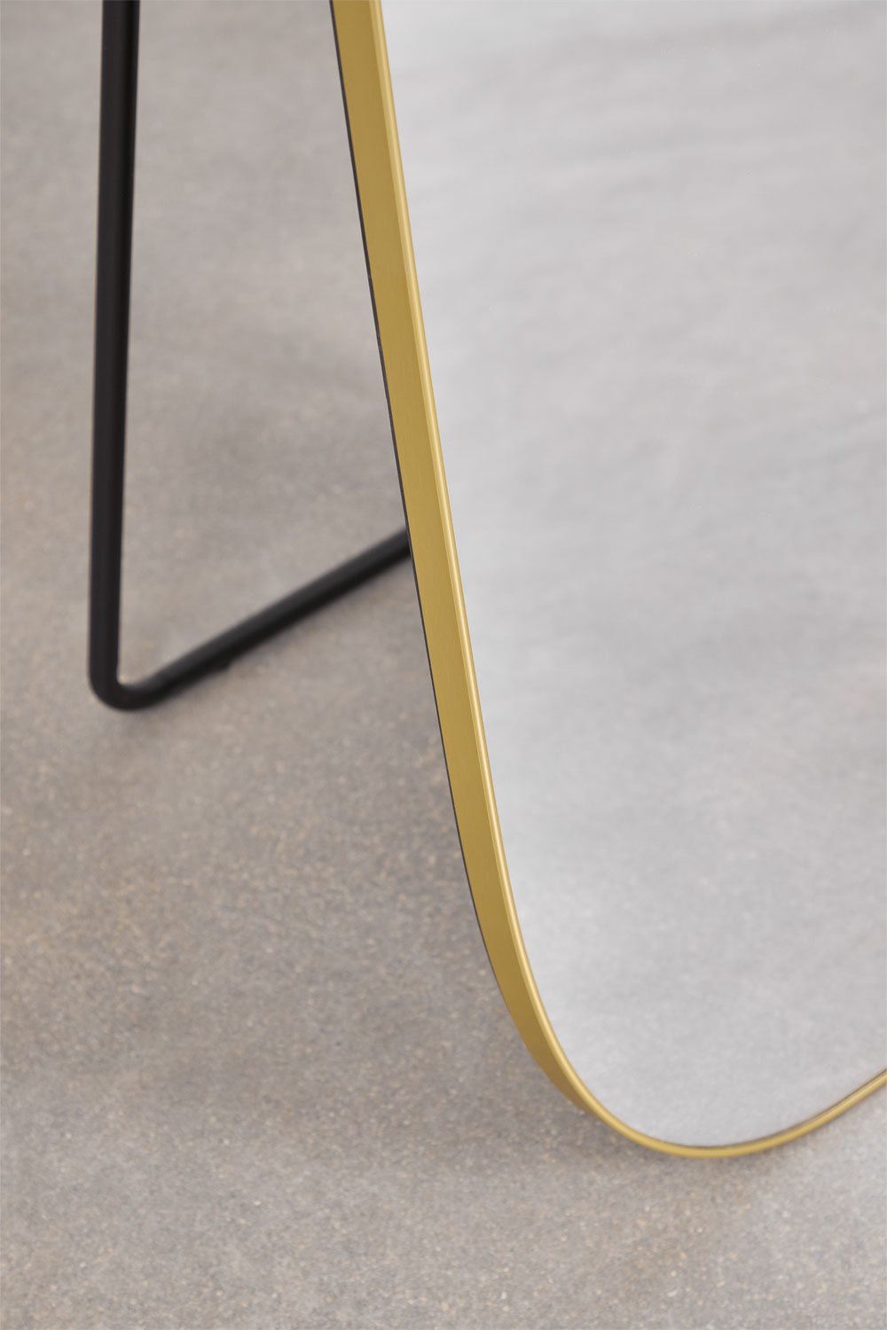 Staande spiegel in aluminium 55x165 cm Naruvan, galerij beeld 4