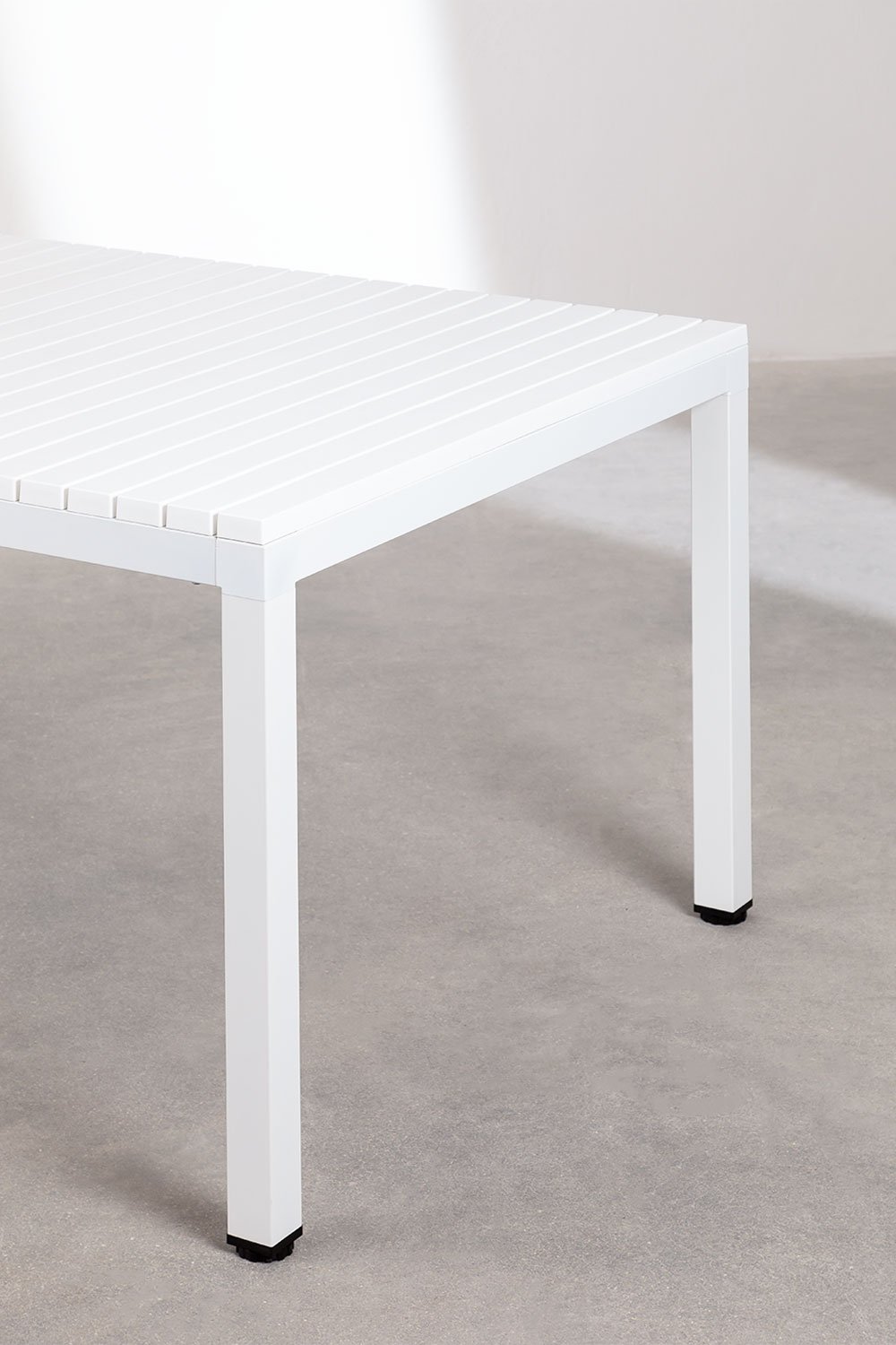 Rechthoekige eettafel in aluminium (210x100 cm) Marti, galerij beeld 5