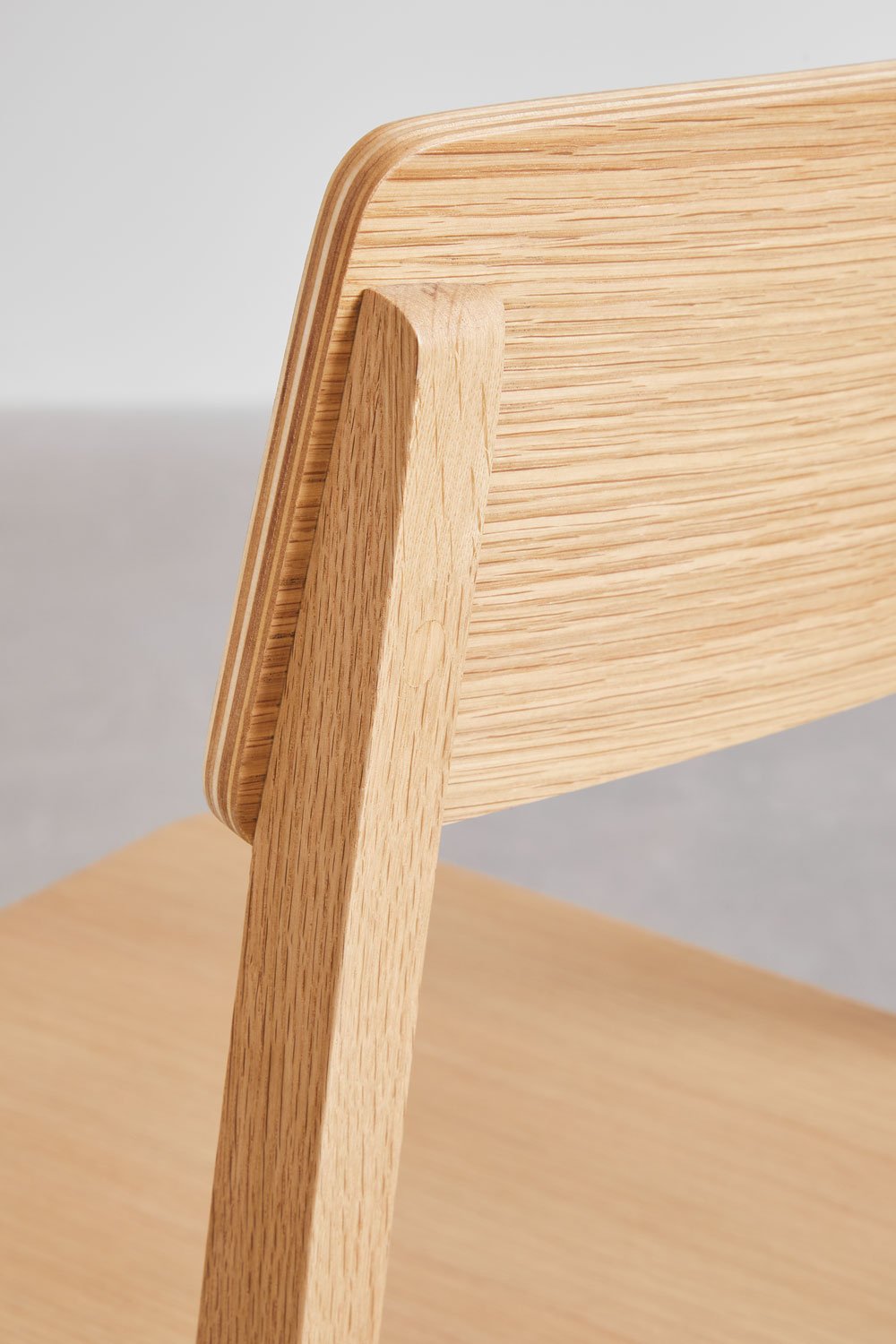 Set van 4 eetkamerstoelen in omberhout, galerij beeld 6