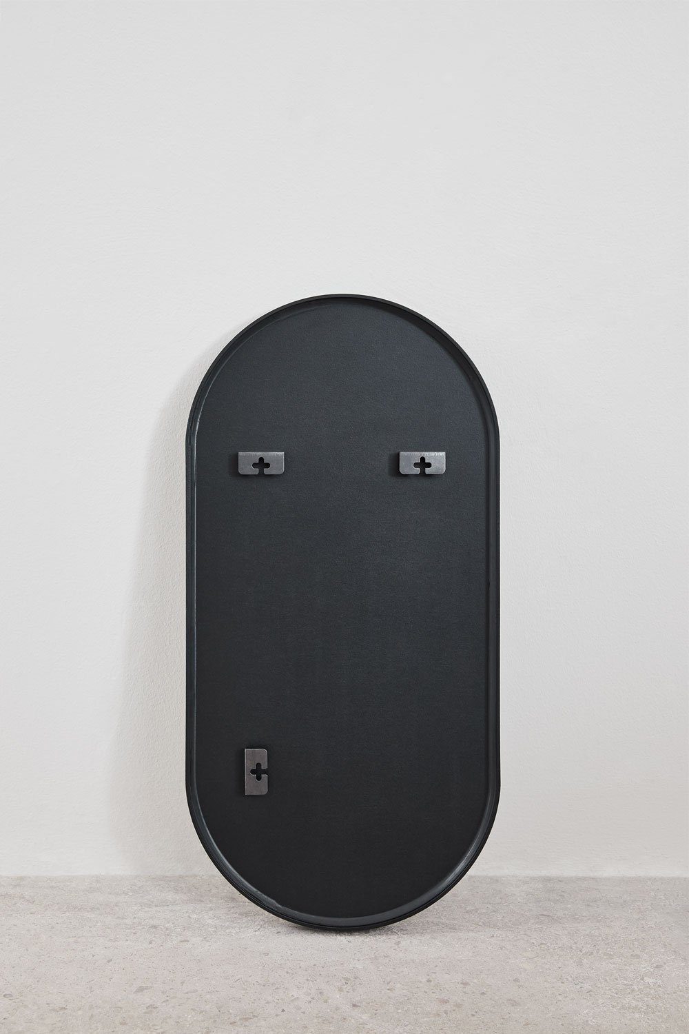 Ovale aluminium wandspiegel 35x70 cm Elbert, galerij beeld 6