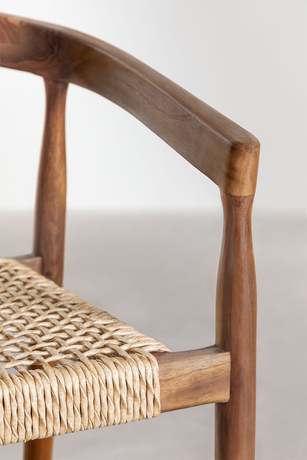 Set van 4 hoge krukken 65 cm van teakhout Visby, galerij beeld 5