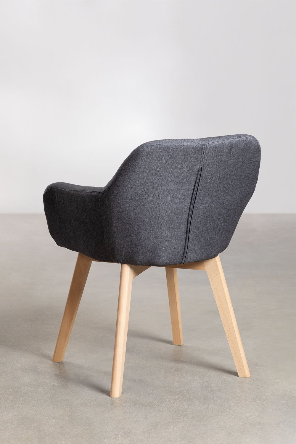 Pakket van 4 Ervi eetkamerstoelen met armleuningen, galerij beeld 4