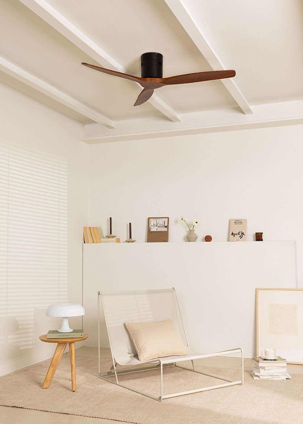 CREATE - WIND CALM - Plafondventilator 40W silent Ø132 cm 100% hout, galerij beeld 2