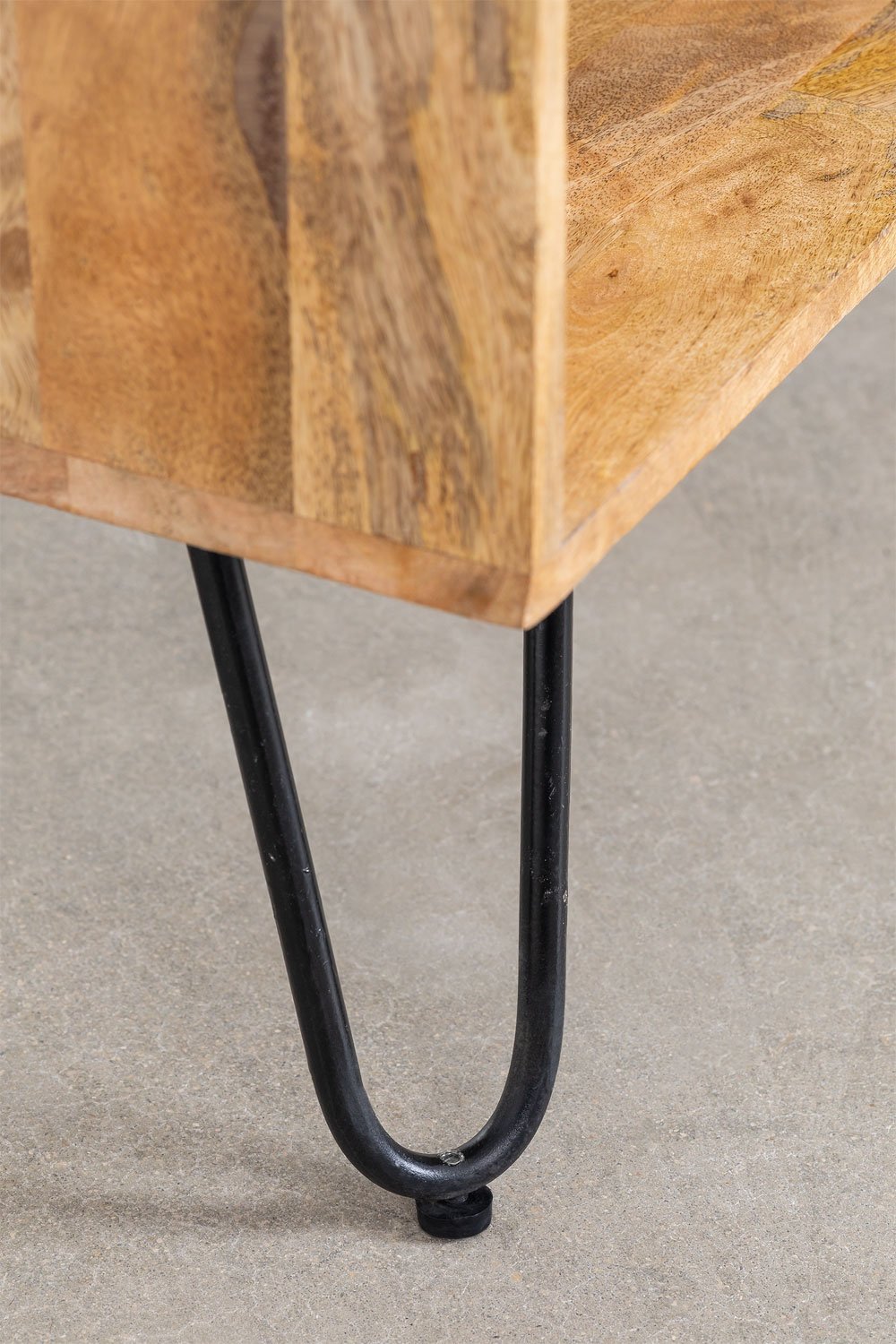 TV-meubel 140x35 cm in mangohout Dugan, galerij beeld 4