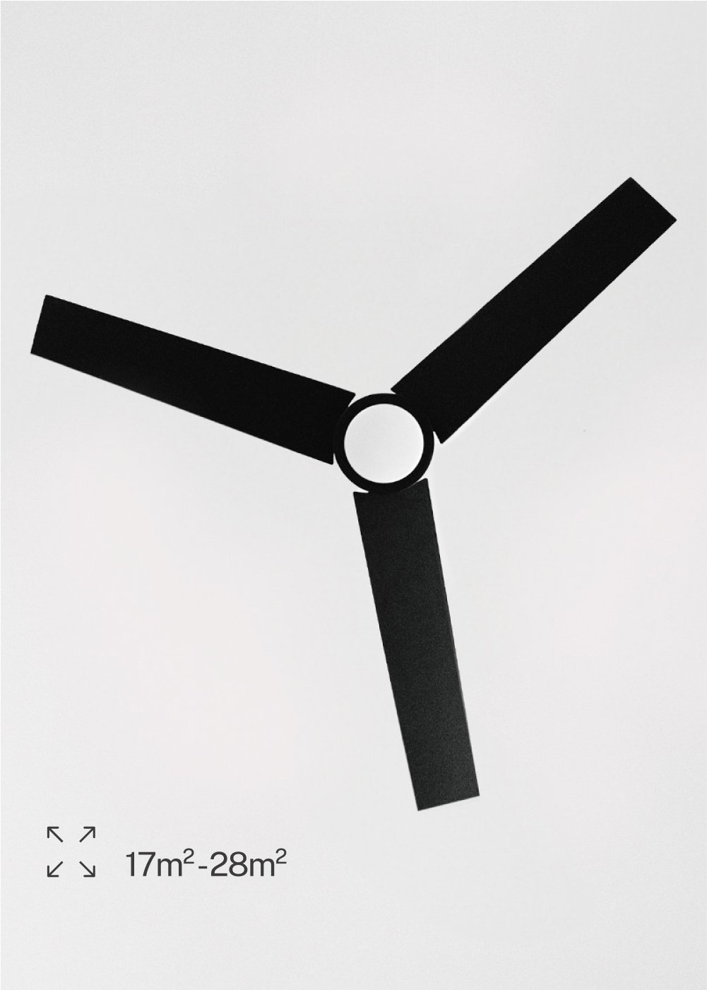 CREATE - WIND MINIMAL - Plafondventilator 40W silent Ø132 cm met ledlicht van 15W, galerij beeld 5