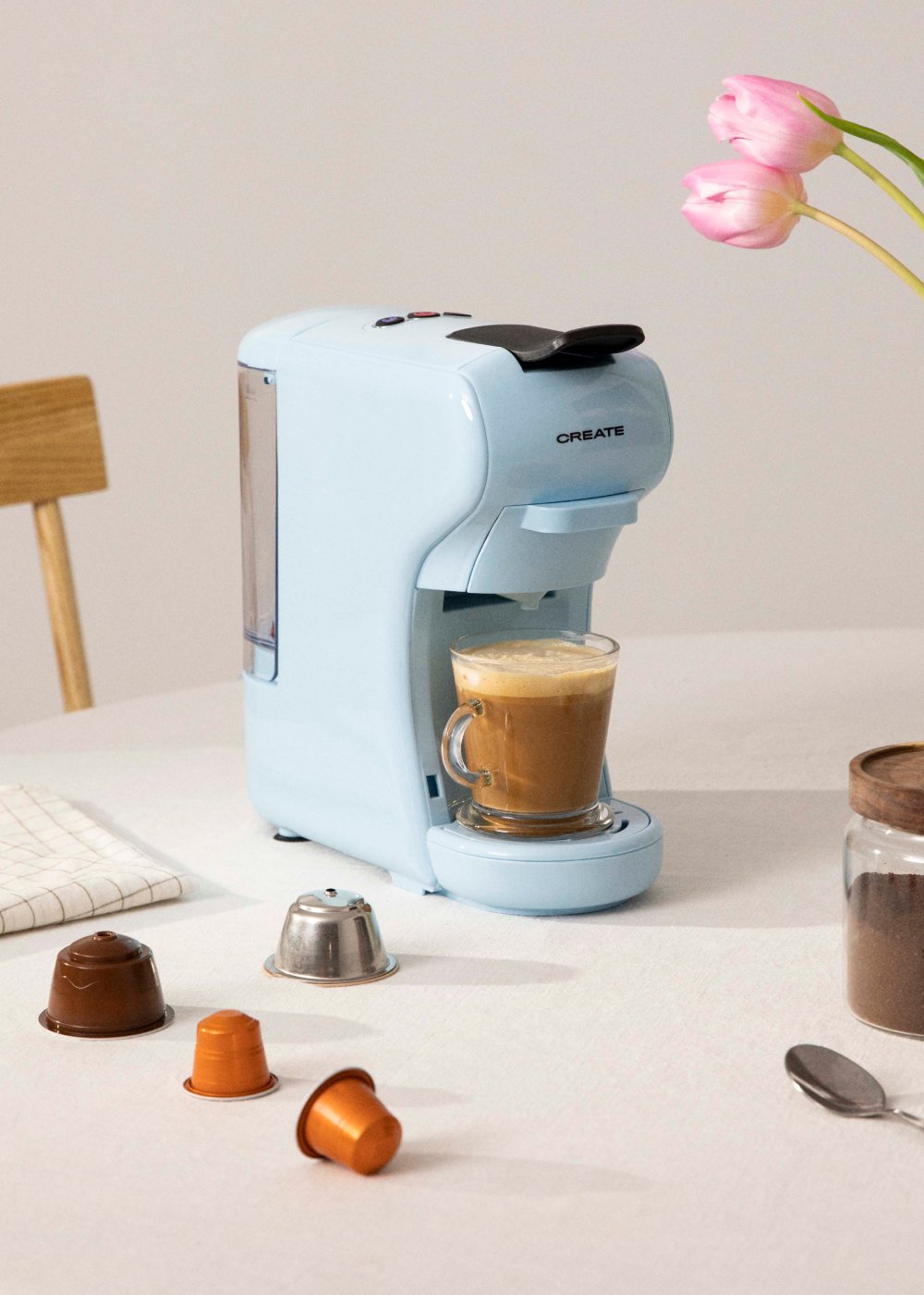 CREATE - POTTS - Multi-capsule Express en gemalen koffiemachine, galerij beeld 1