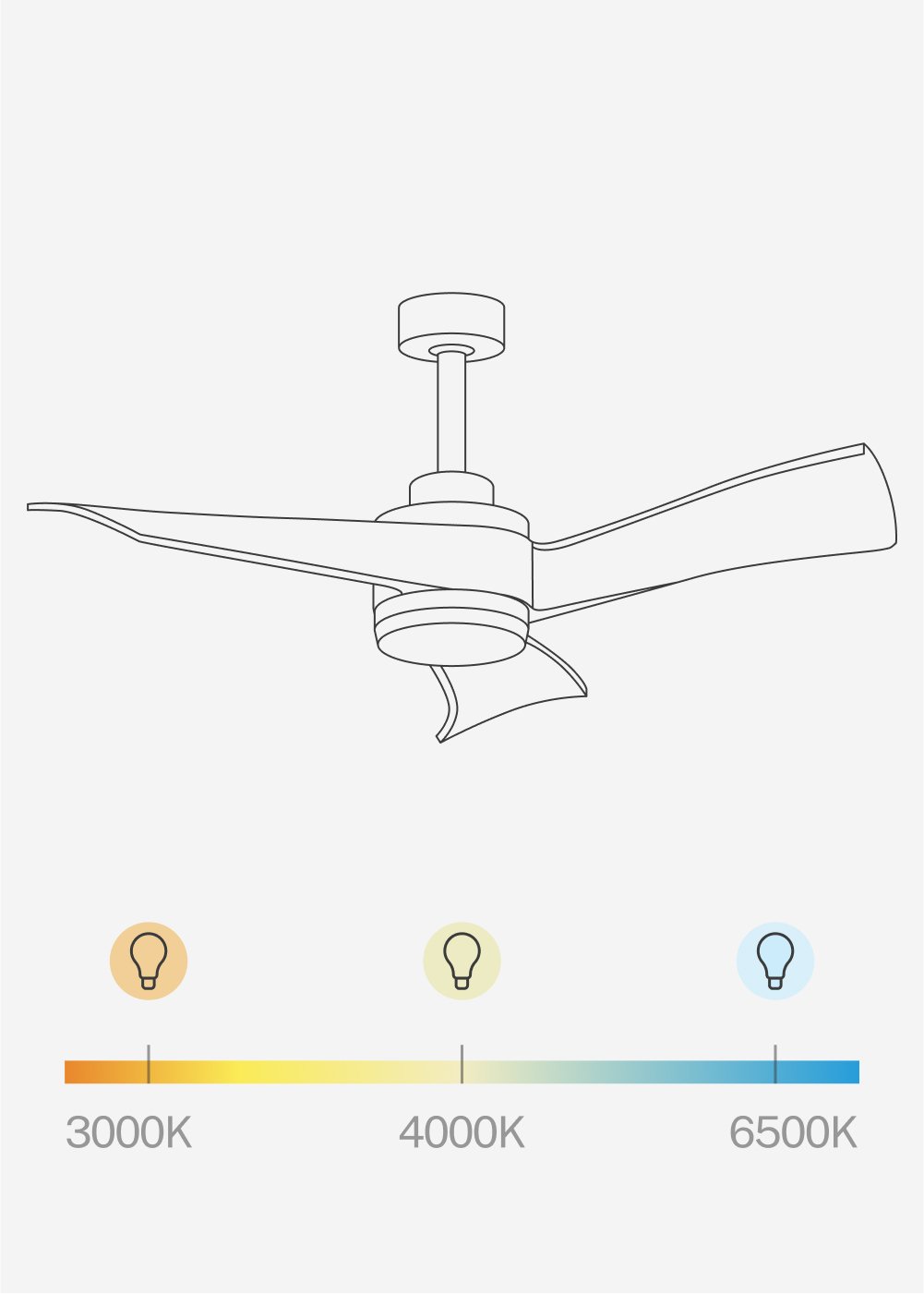 CREATE - WIND CURVE - Plafondventilator 40W silent Ø132 cm 100% hout, galerij beeld 6