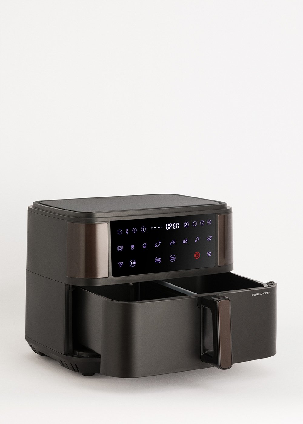 CREATE - AIR FRYER DUAL - Airfryer zonder olie 10 L met scheidingssysteem, galerij beeld 6