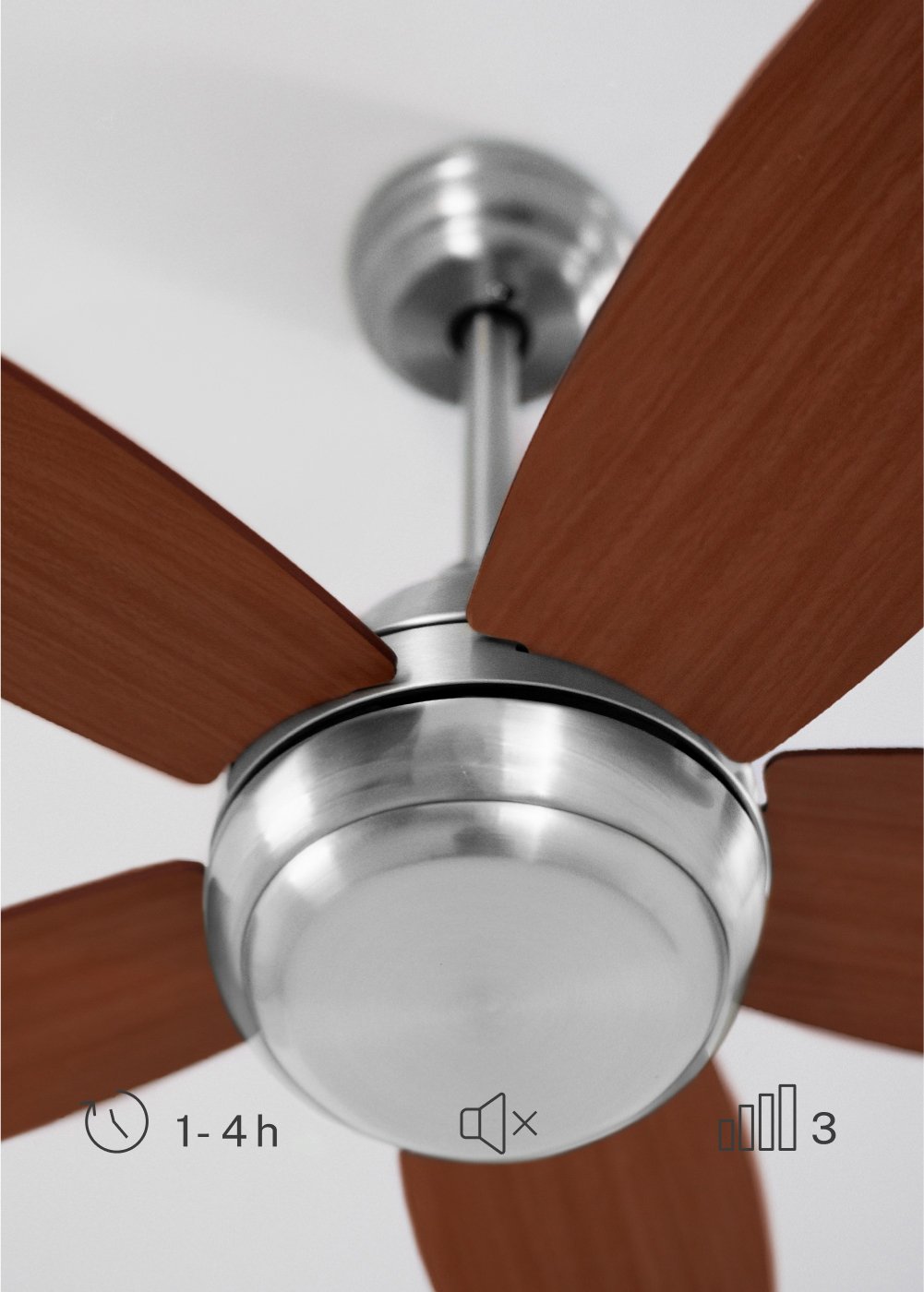 CREATE - WIND FLOWOOD - Plafondventilator 60W silent Ø107 cm , galerij beeld 4