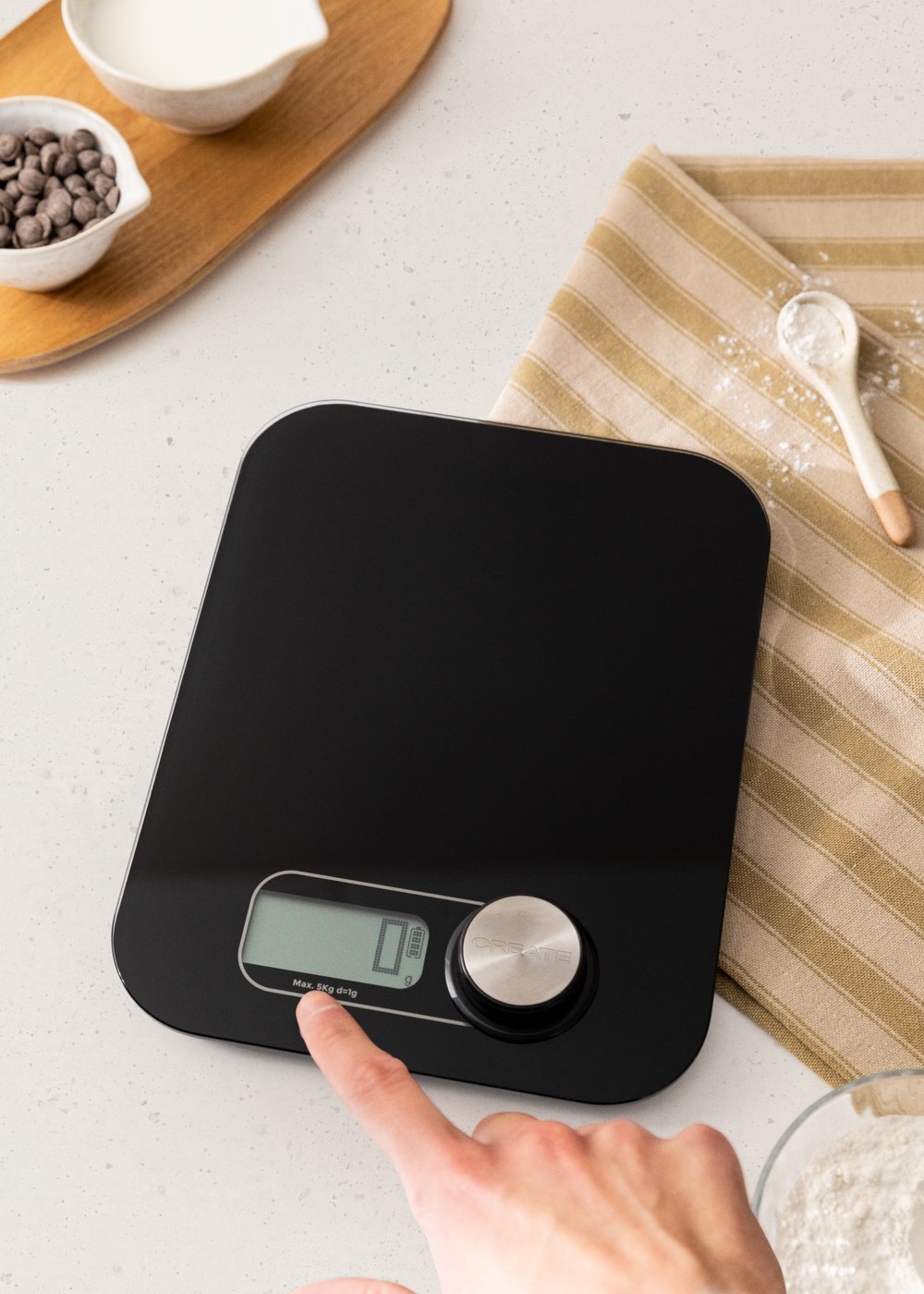 CREATE - PONDUS - Keukenweegschaal zonder batterijen, galerij beeld 3