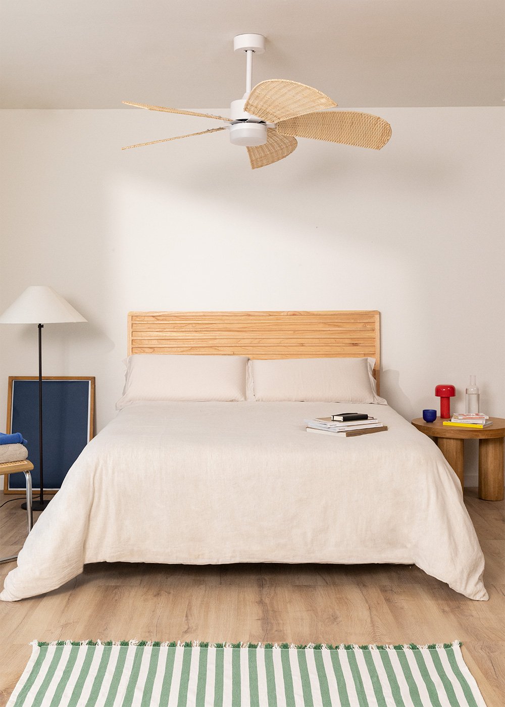 CREATE - WIND RATTAN - Plafondventilator 40W Stil Ø132cm , galerij beeld 3