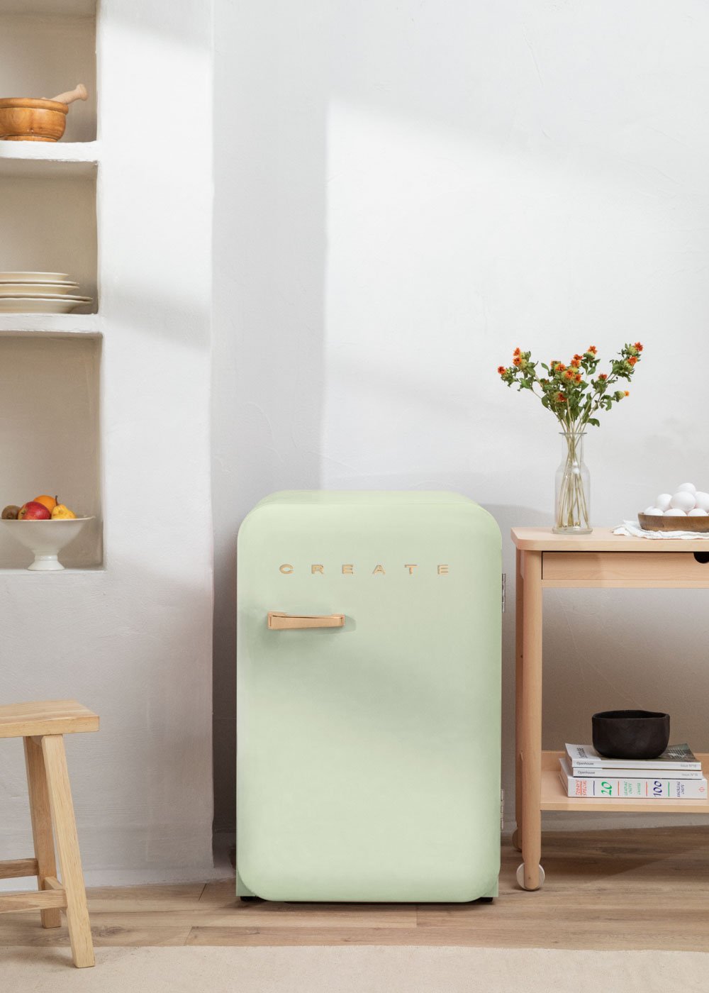 CREATE - FRIDGE RETRO 107L - Koelkast in retrostijl, galerij beeld 1