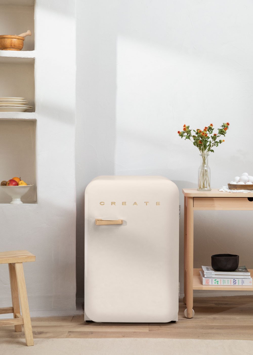 CREATE - FRIDGE RETRO 107L - Koelkast in retrostijl, galerij beeld 1