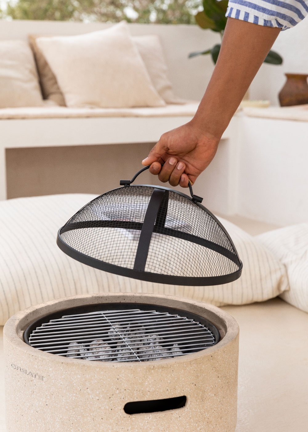 CREATE - FIRE BOWL GRILL - Vuurschaal voor buiten, met grill, galerij beeld 4