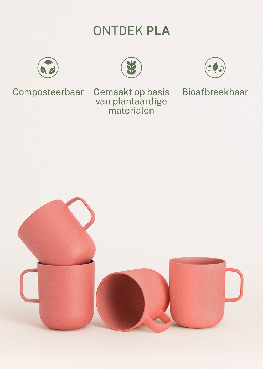 CREATE - KITCHENWARE OUTDOOR ECO - Set van 4 koppen voor buiten, galerij beeld 4