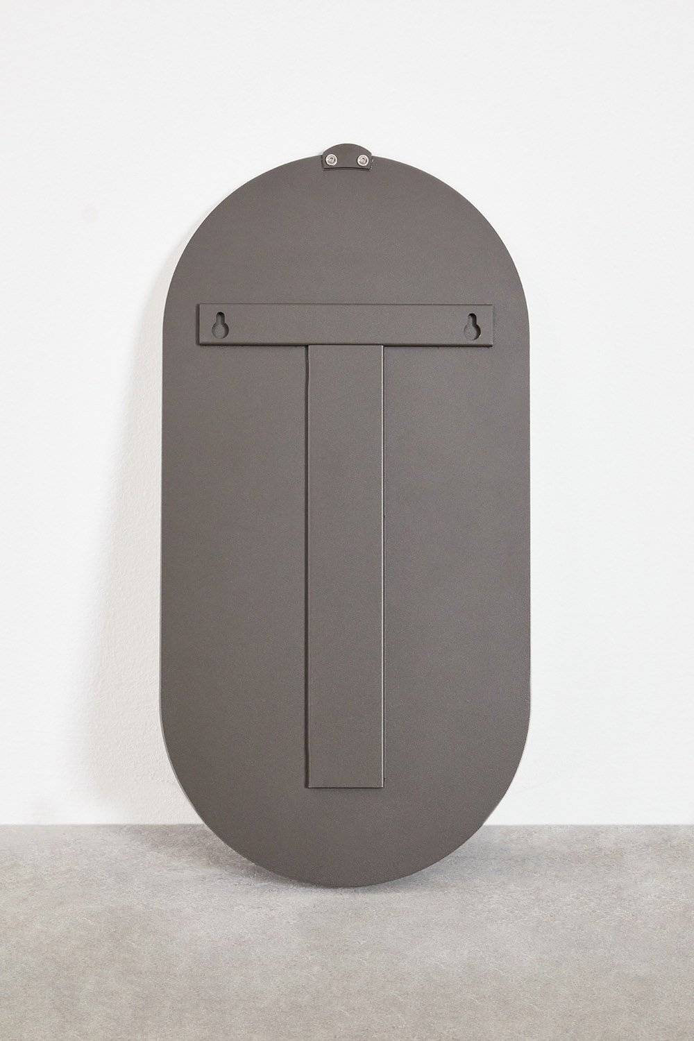 Ovaal wandspiegel 30x60 cm met stalen plank Nubino, galerij beeld 7