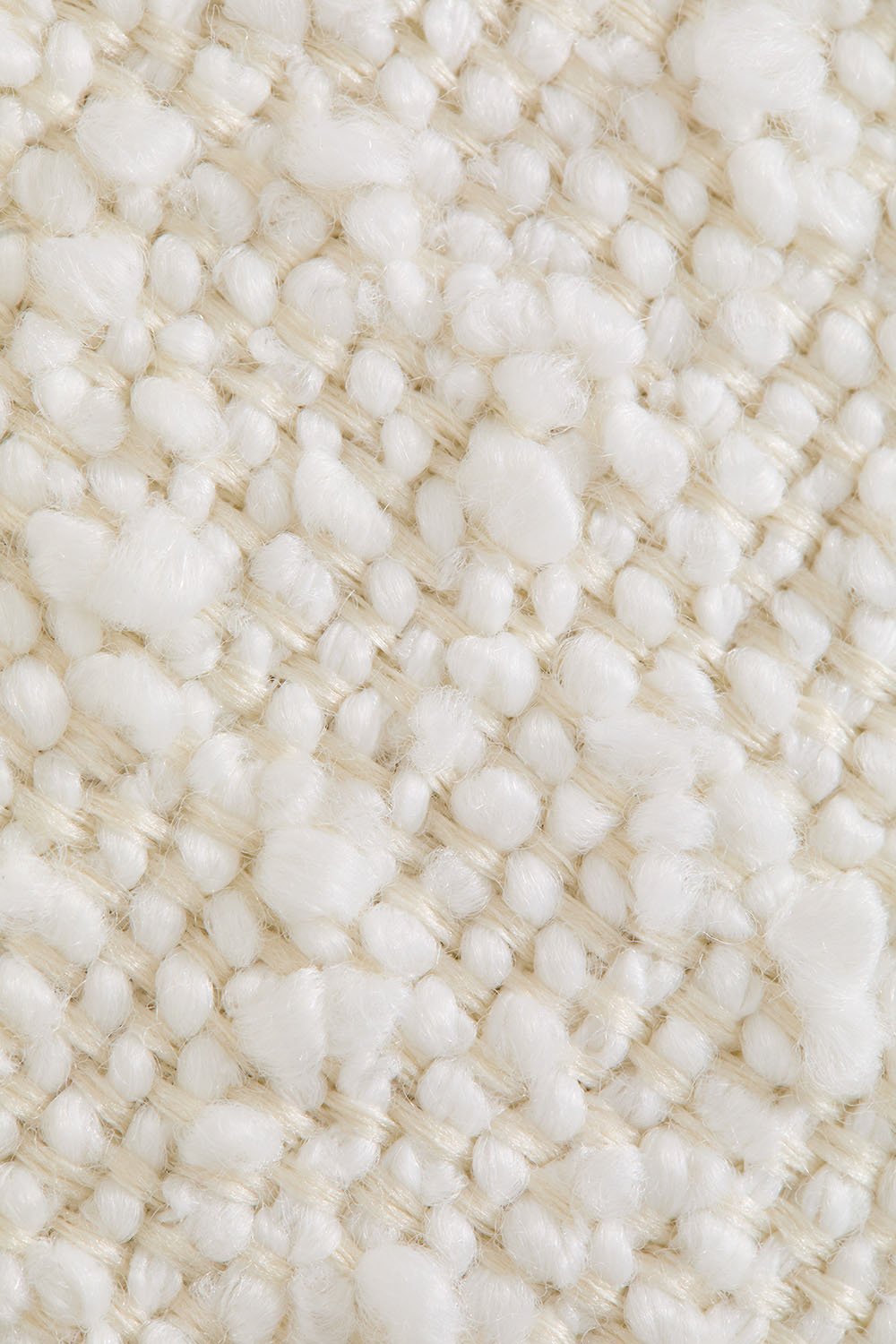 Set van 2 eetkamerstoelen in hout en boucléstof Kamez, galerij beeld 7