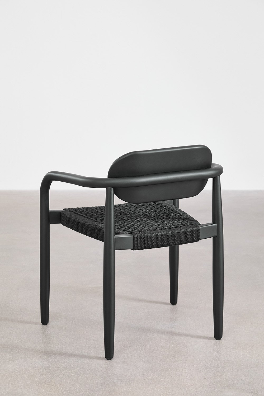 Set van 2 eetkamerstoelen met armleuningen in vintage Naele-hout   , galerij beeld 4