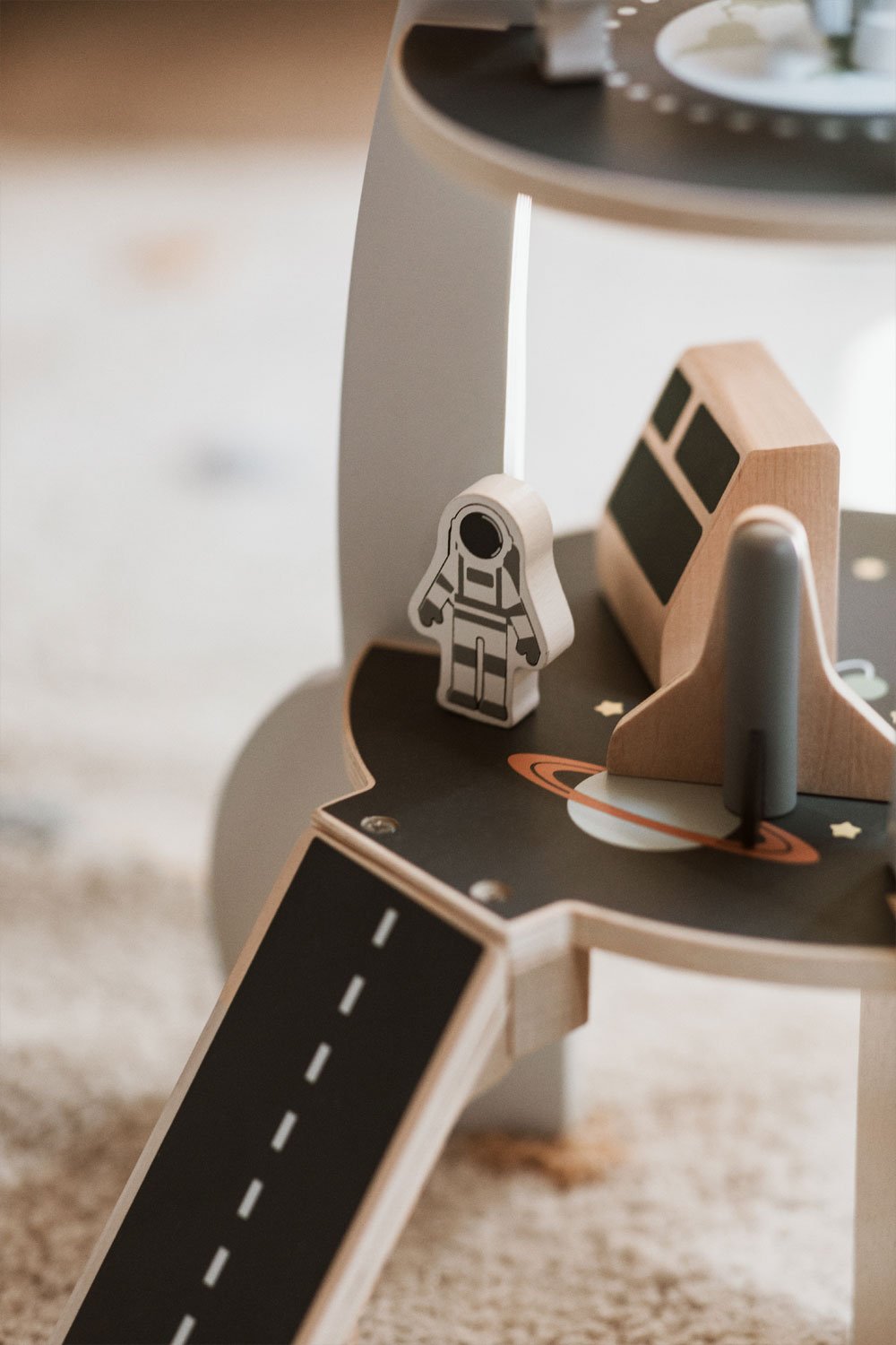 Apirelo Kids houten raket met meerdere activiteiten, galerij beeld 3