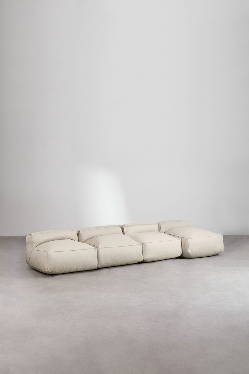 4-delige modulaire chaise longue bank voor tuin Dojans, galerij beeld 1