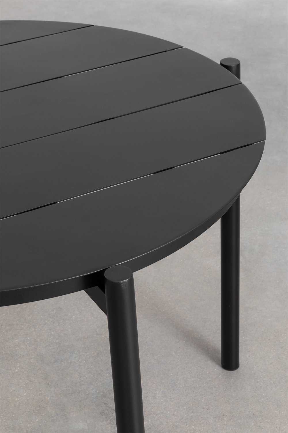 Ronde aluminium eettafel (Ø110 cm) Elton, galerij beeld 2