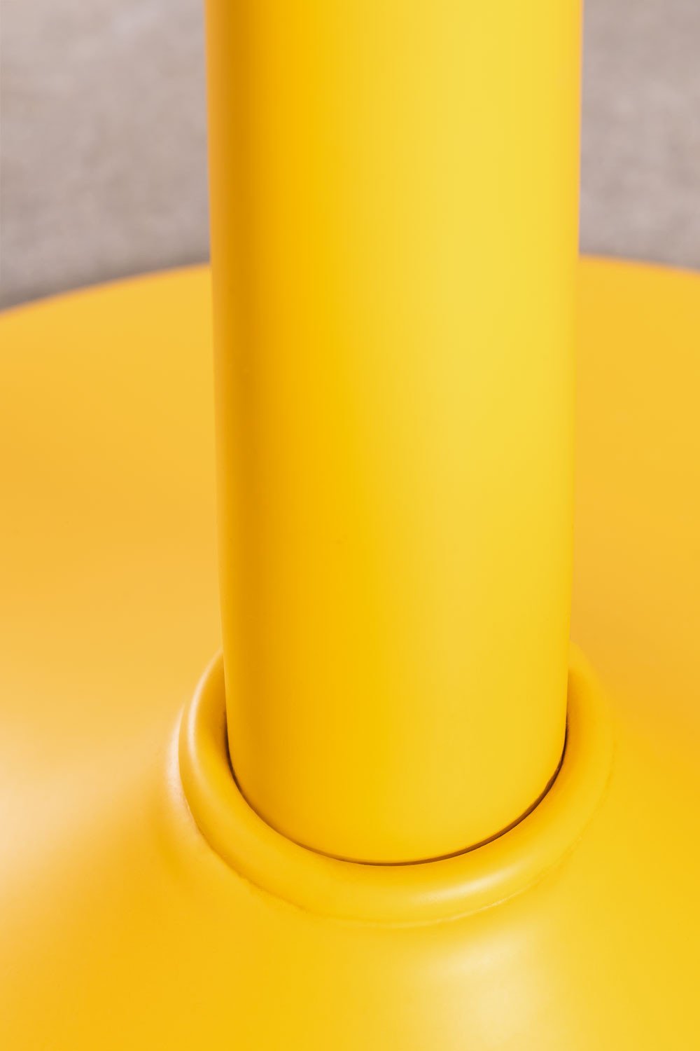 Set van 4 verstelbare hoge krukken van celadon mousse staal en iepenhout Bardder, galerij beeld 7