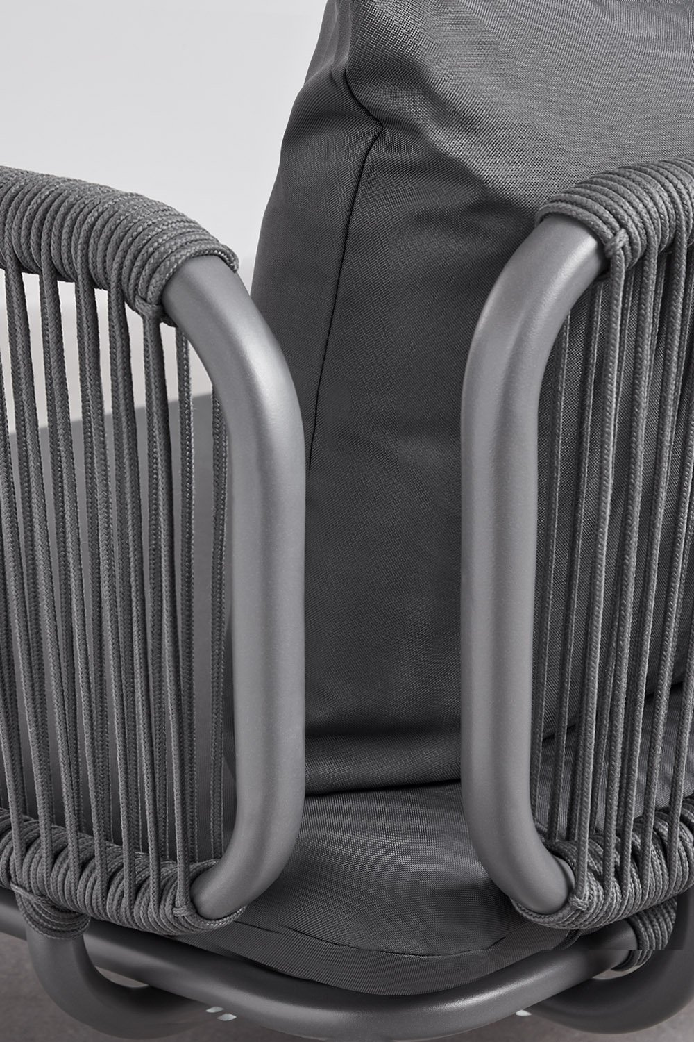 4-delige modulaire hoektuinbank met poef en Roubly fauteuil , galerij beeld 3