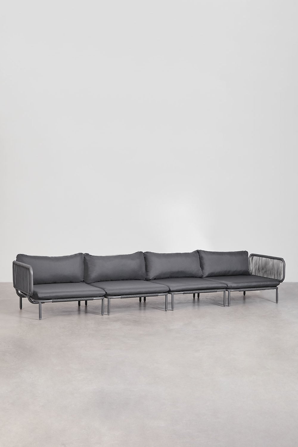 4-delige modulaire tuinbank met 2 Roubly hoekfauteuils , galerij beeld 1