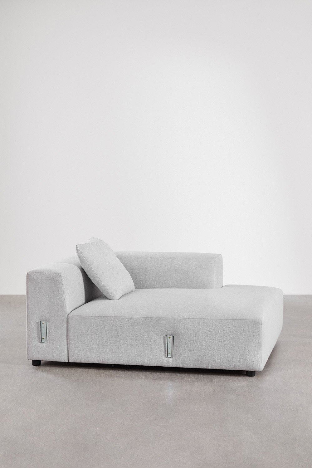 Rechter chaise longue module met kussen voor modulaire bank Bruna, galerij beeld 2