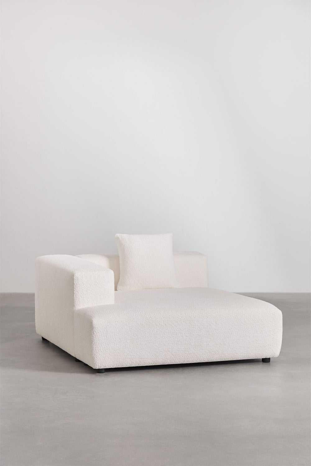 Bruna modulaire hoekbank met chaise longue links, 3-delig met poef ↔︎450 cm, galerij beeld 4