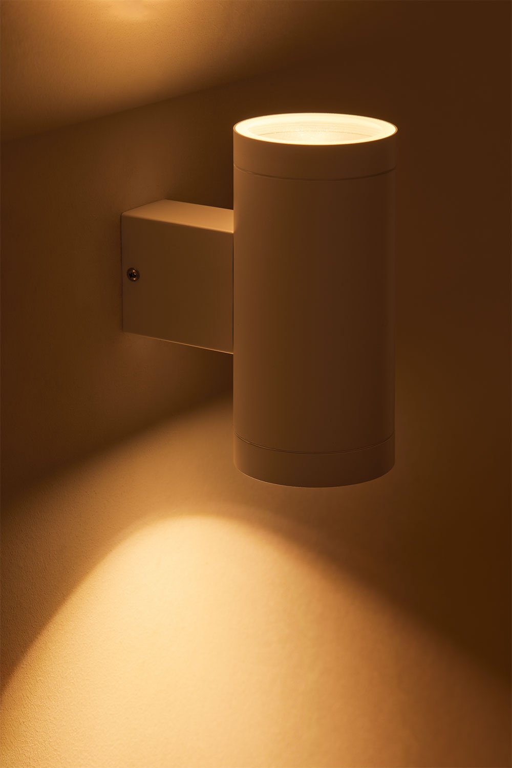 Aluminium buitenwandlamp met 2 Bixent lichtpunten, galerij beeld 2