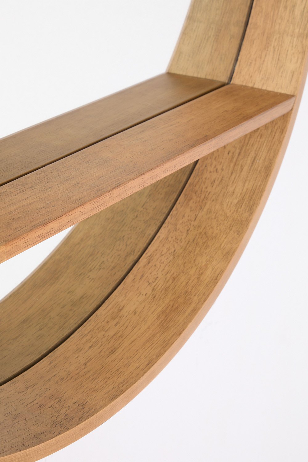 Ronde houten wandspiegel Ø80 cm Benat, galerij beeld 5