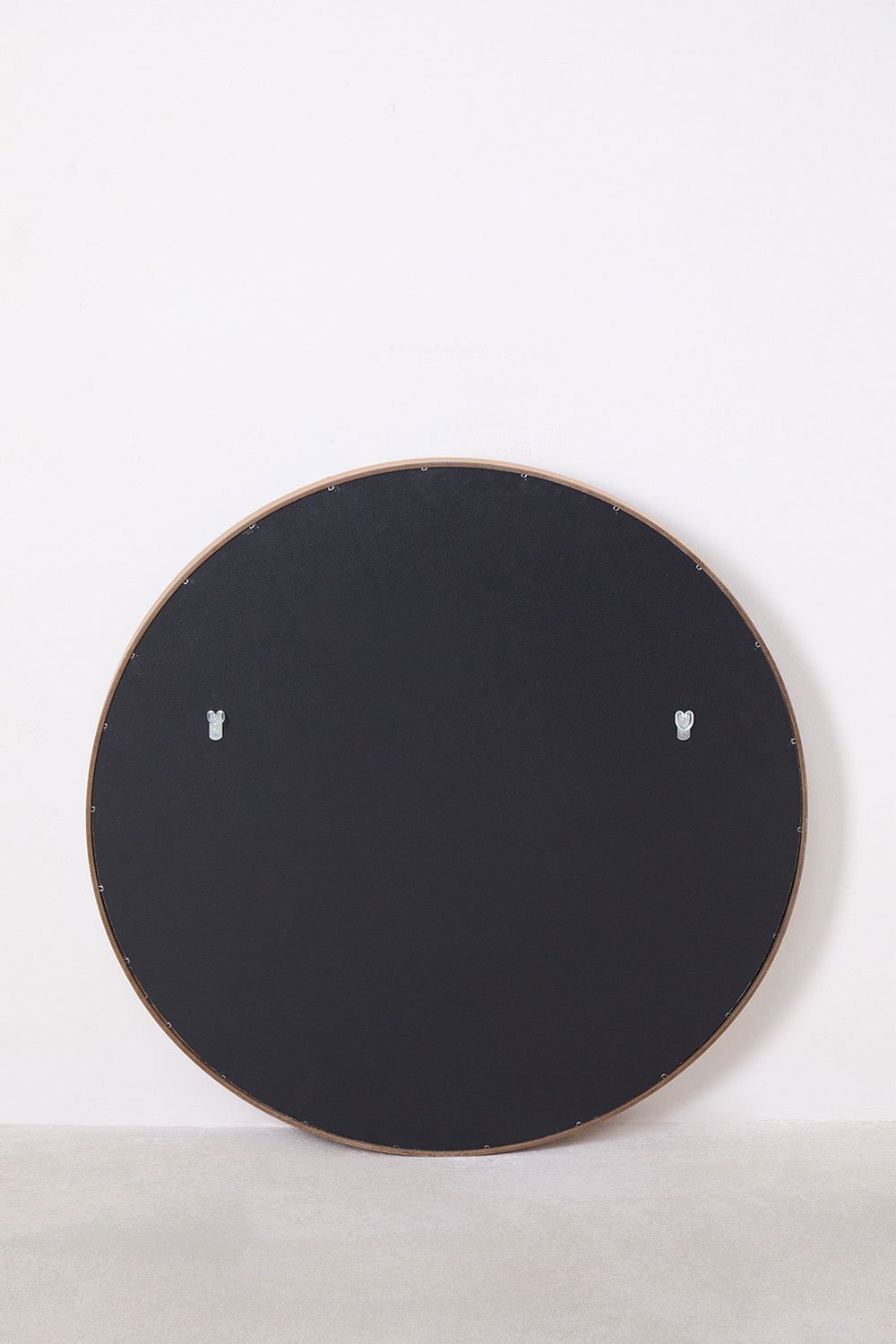 Ronde houten wandspiegel Ø80 cm Benat, galerij beeld 6