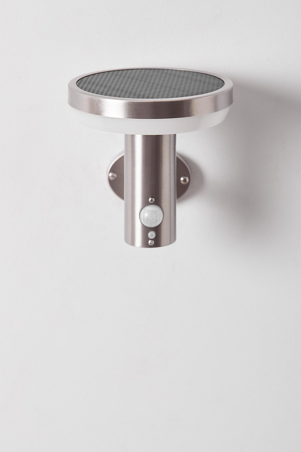 Solar LED buitenwandlamp in RVS Ovint , galerij beeld 3