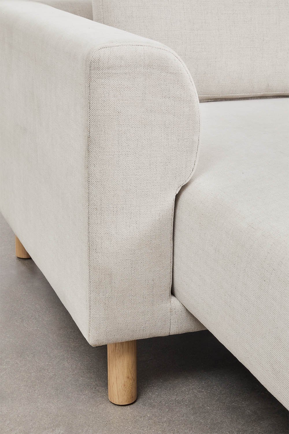 Caspian 3-zits chaise longue bank , galerij beeld 7