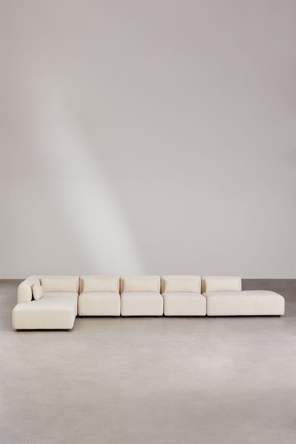 Fogler 6-delige modulaire hoekbank met dubbele chaise longue, galerij beeld 1