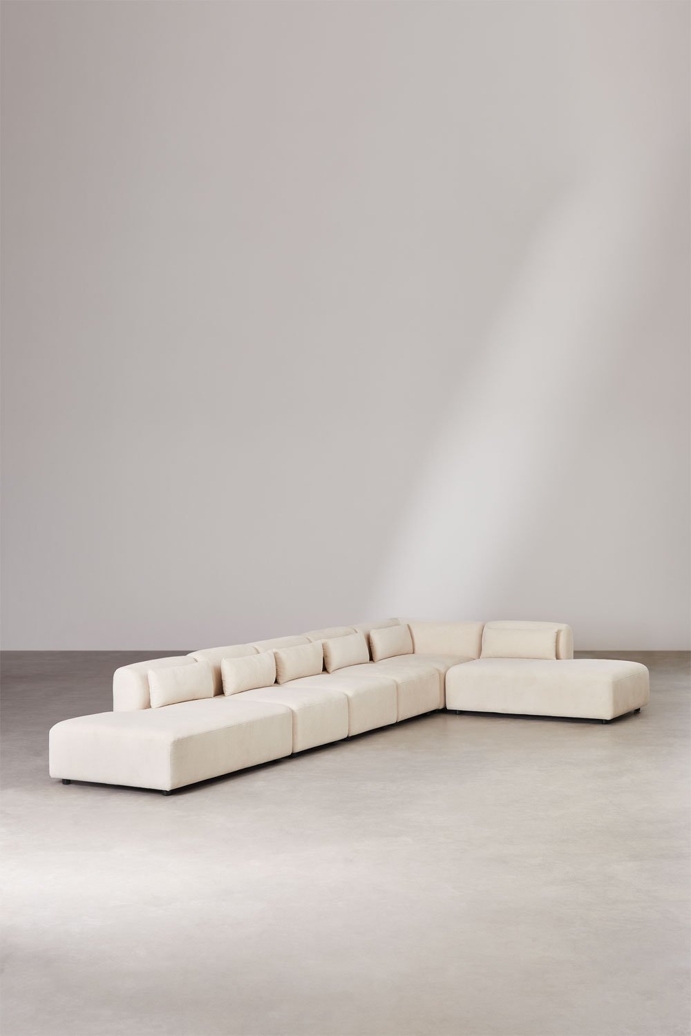 Fogler 6-delige modulaire hoekbank met dubbele chaise longue, galerij beeld 3