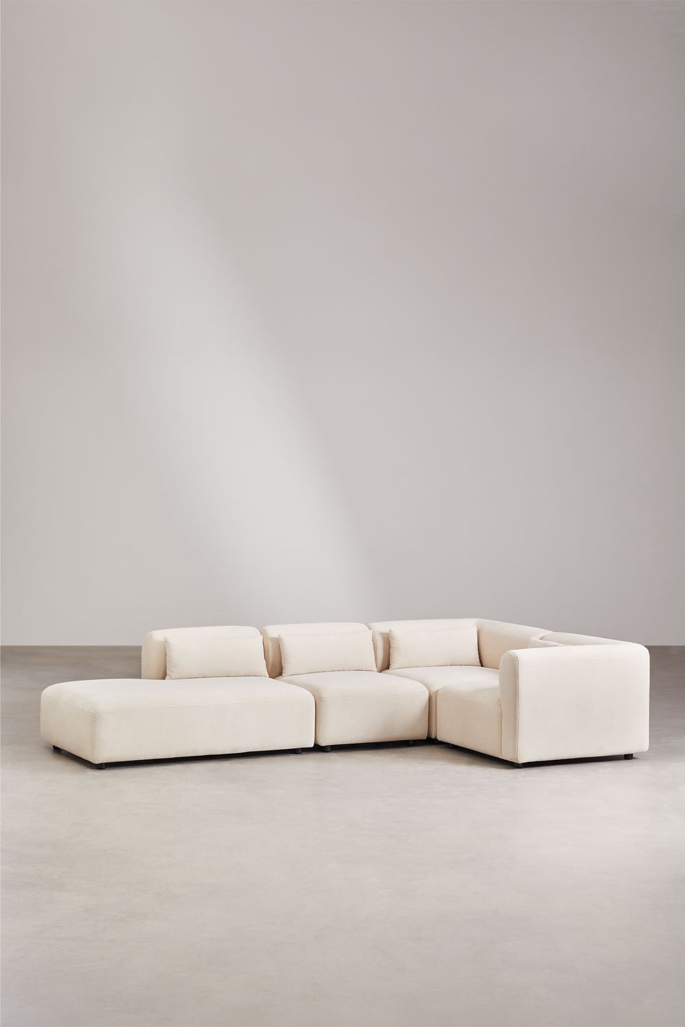 Fogler 4-delige modulaire hoekbank met chaise longue links , galerij beeld 1