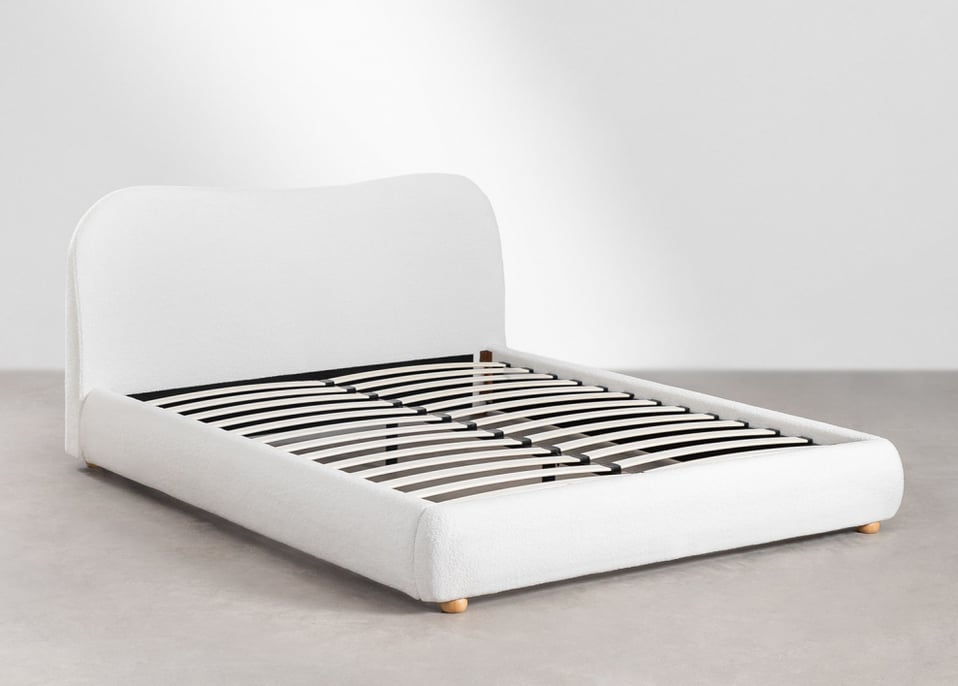 Bed voor matras 160x200cm in teddystof Winselet