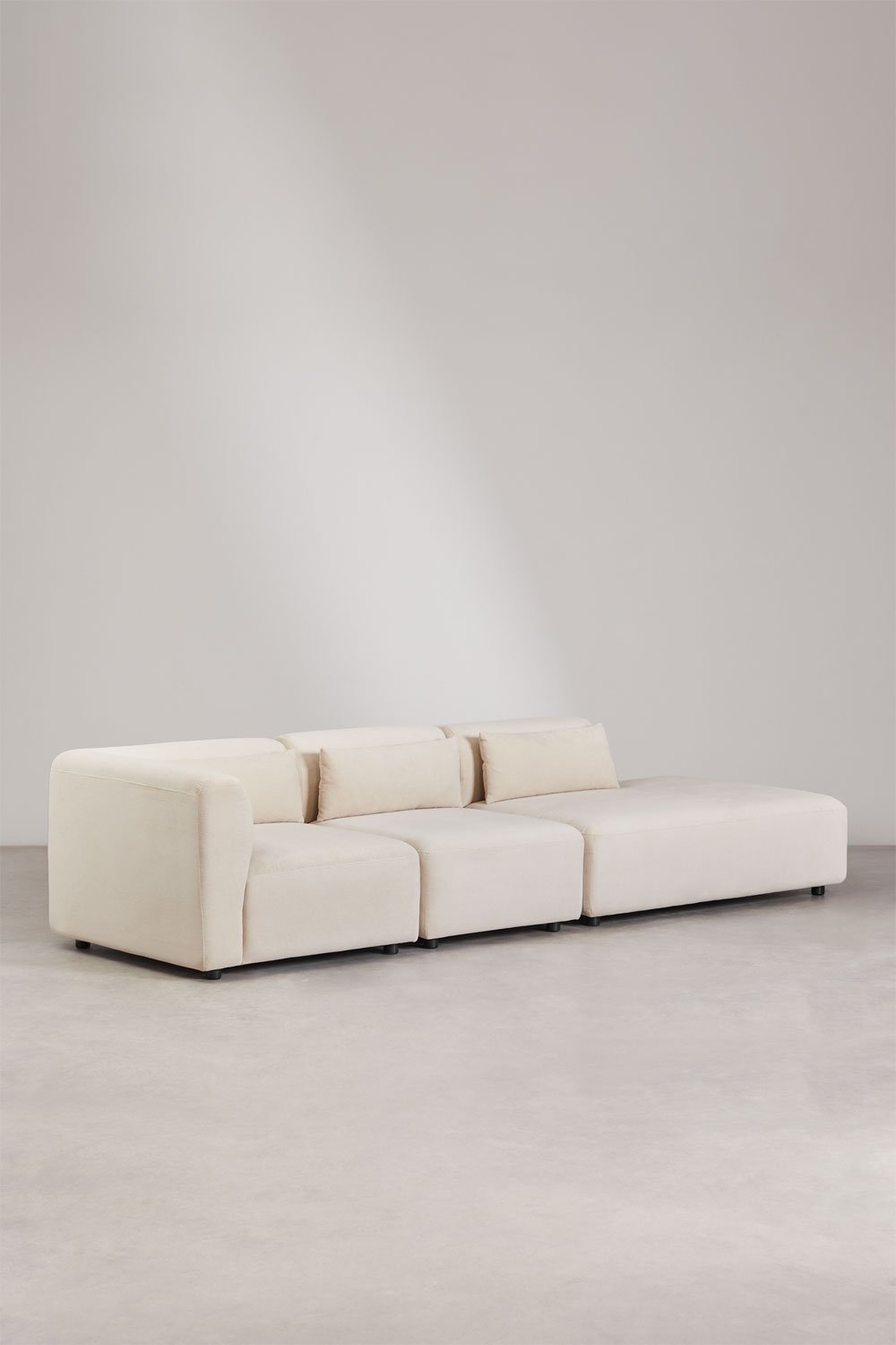 Fogler 3-delige modulaire hoekbank met chaise longue rechts, galerij beeld 1