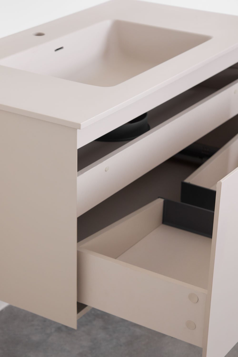 Macrae houten badkamermeubelset met geïntegreerde wastafel    , galerij beeld 2