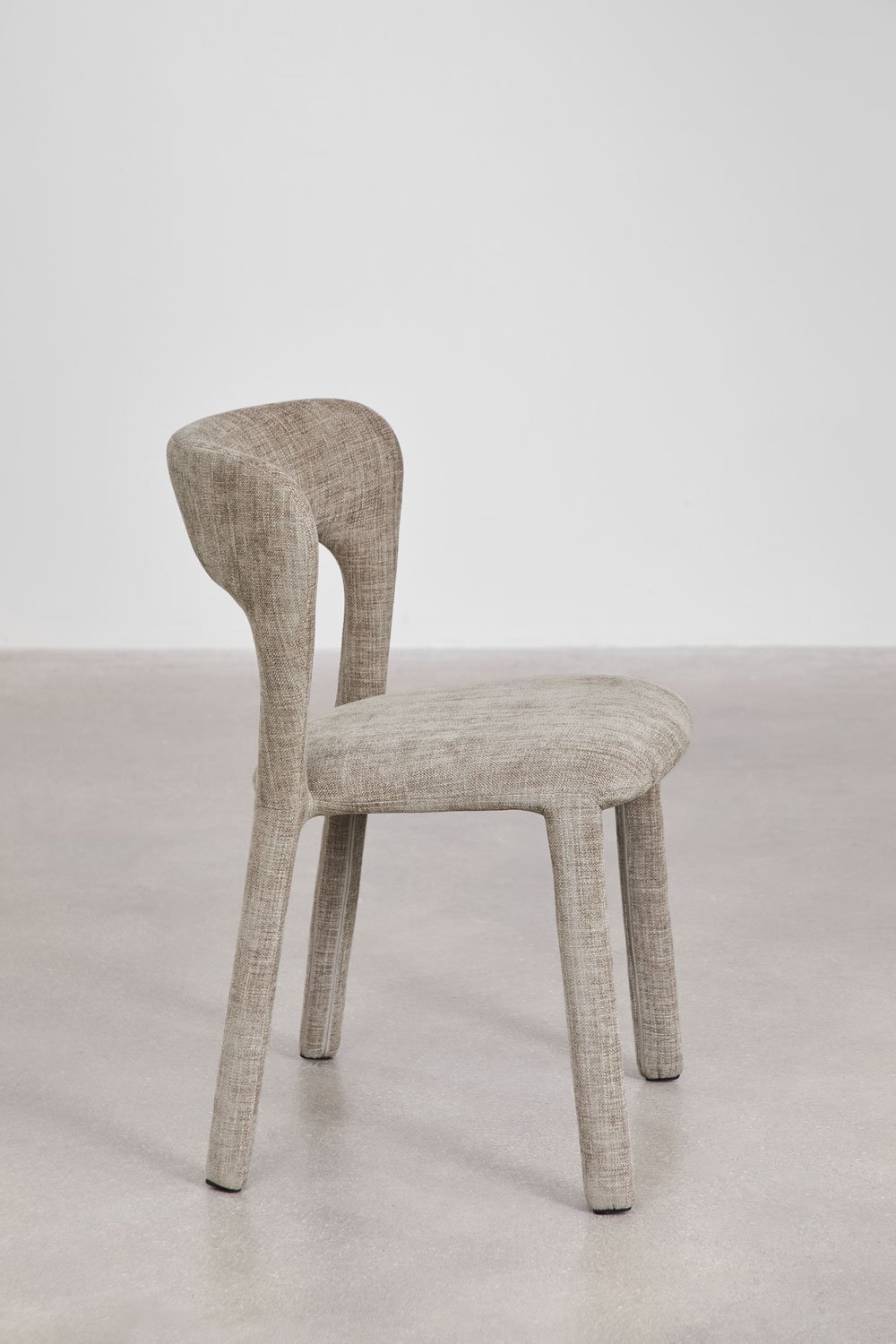 Pack van 2 gestoffeerde eetkamerstoelen Brusel, galerij beeld 4