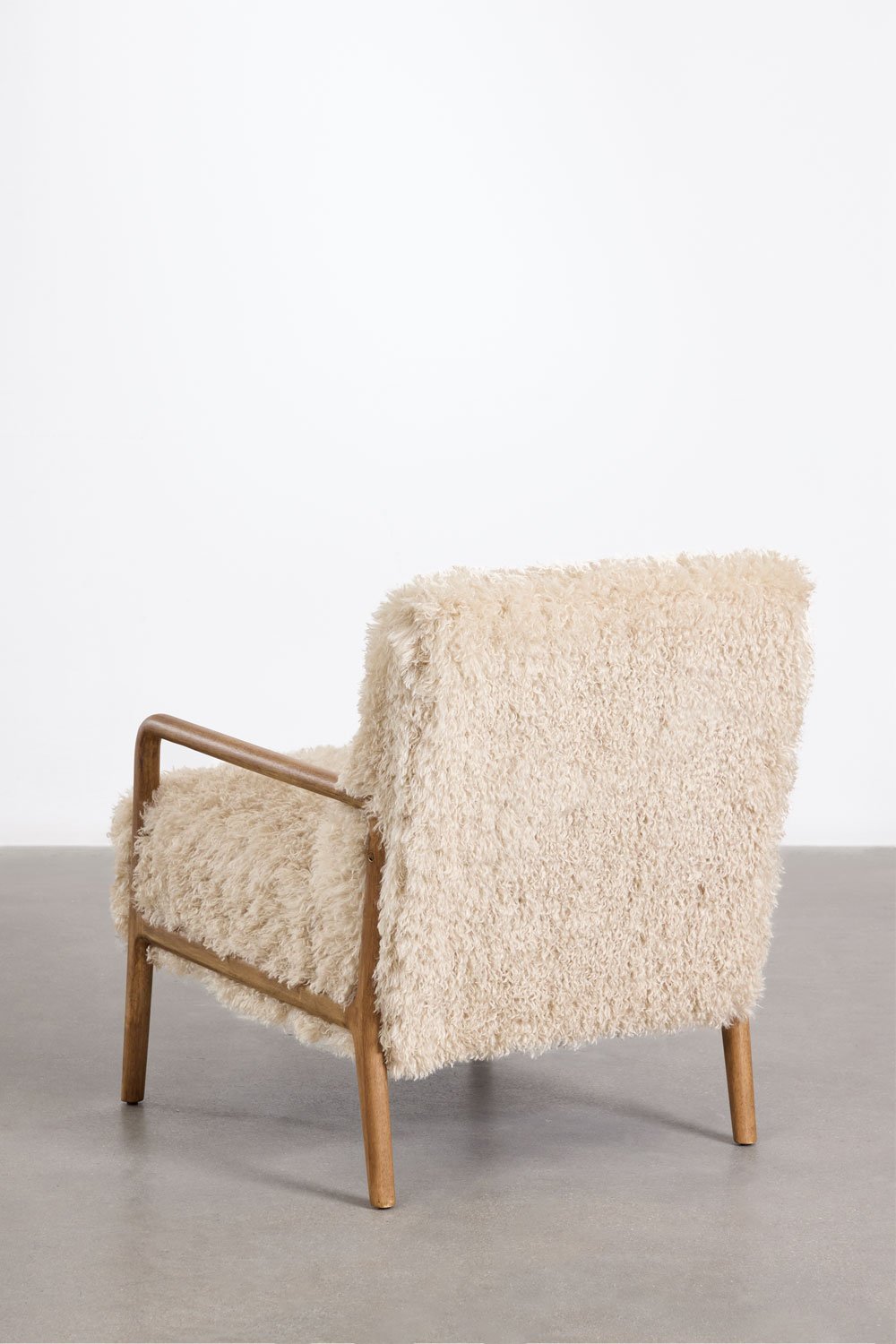 Pakket van 2 Maylene rubberhouten fauteuils, galerij beeld 6